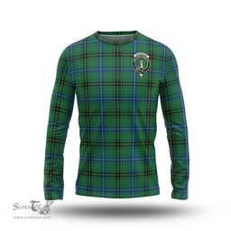 ScotsTee Shop Scottish Henderson Ancient Clan Crest Tartan Long Sleeve T Shirt