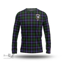 ScotsTee Shop Scottish Galbraith Modern Clan Crest Tartan Long Sleeve T Shirt