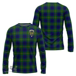 ScotsTee Shop Scottish Johnstone Modern Clan Crest Tartan Long Sleeve T Shirt