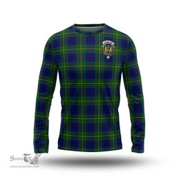 ScotsTee Shop Scottish Johnstone Modern Clan Crest Tartan Long Sleeve T Shirt