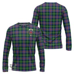 ScotsTee Shop Scottish Logan Ancient Clan Crest Tartan Long Sleeve T Shirt