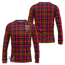ScotsTee Shop Scottish Gow Modern Clan Crest Tartan Long Sleeve T Shirt