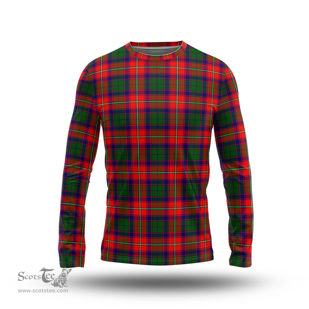 ScotsTee Shop Scottish Hopkirk Clan Tartan Long Sleeve T Shirt