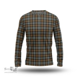 ScotsTee Shop Scottish Gordon Weathered Clan Tartan Long Sleeve T Shirt