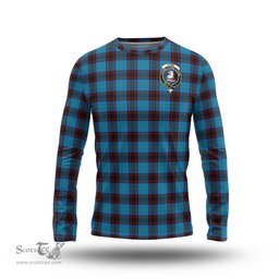 ScotsTee Shop Scottish Home Ancient Clan Crest Tartan Long Sleeve T Shirt