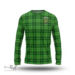ScotsTee Shop Scottish Galloway Clan Crest Tartan Long Sleeve T Shirt