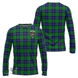 ScotsTee Shop Scottish Graham of Menteith Modern Clan Crest Tartan Long Sleeve T Shirt