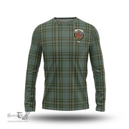 ScotsTee Shop Scottish Kelly Dress Clan Crest Tartan Long Sleeve T Shirt