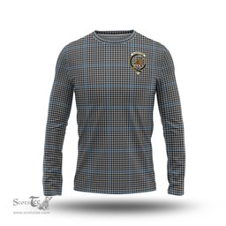 ScotsTee Shop Scottish Gladstone Clan Crest Tartan Long Sleeve T Shirt