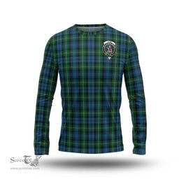ScotsTee Shop Scottish Lyon Clan Crest Tartan Long Sleeve T Shirt