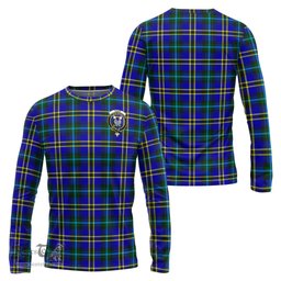 ScotsTee Shop Scottish Hope Modern Clan Crest Tartan Long Sleeve T Shirt