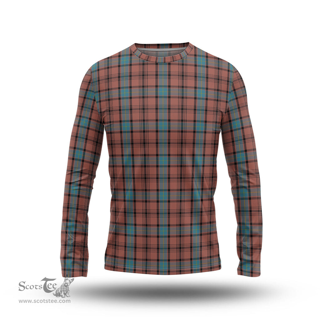 ScotsTee Shop Scottish Hannay Dress Clan Tartan Long Sleeve T Shirt