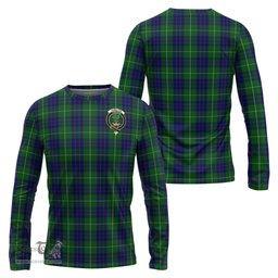 ScotsTee Shop Scottish Hamilton Green Hunting Clan Crest Tartan Long Sleeve T Shirt