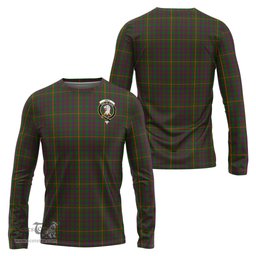 ScotsTee Shop Scottish Hall Clan Crest Tartan Long Sleeve T Shirt