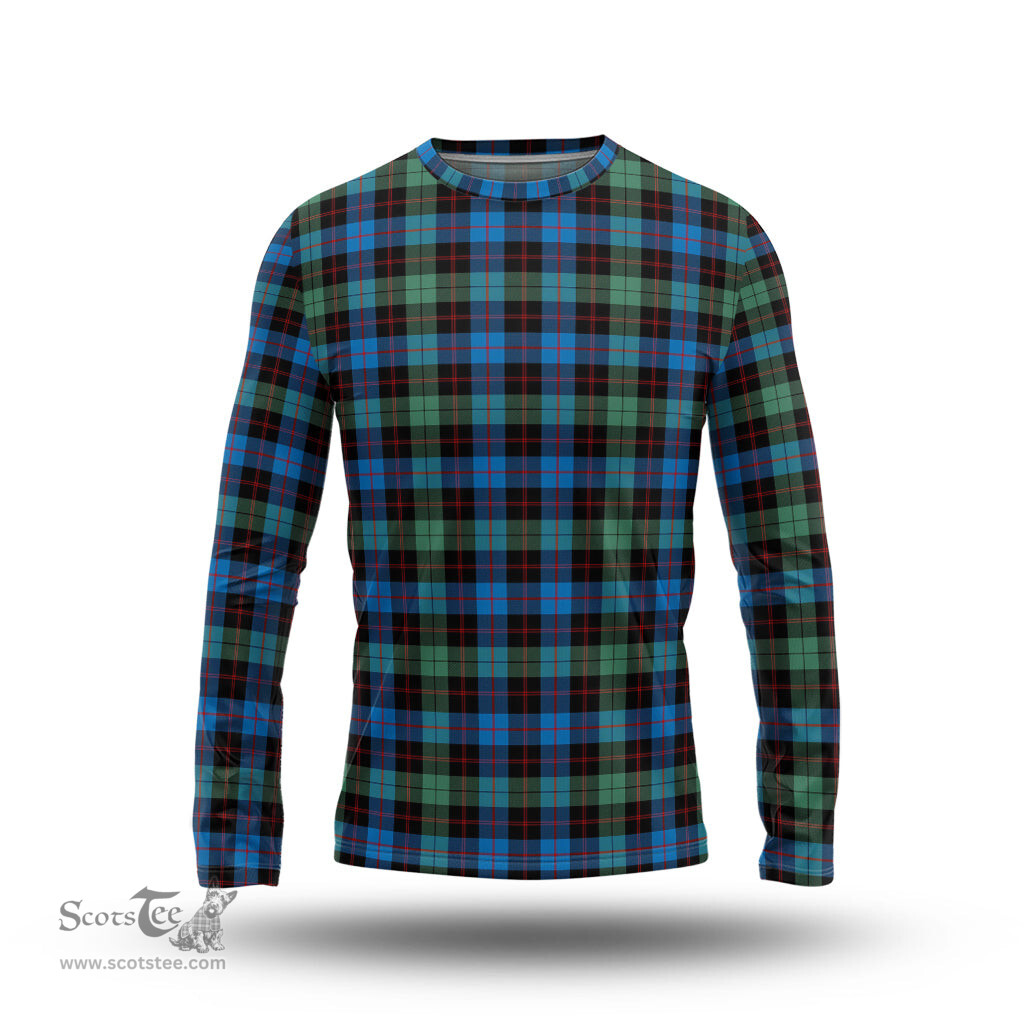 ScotsTee Shop Scottish Guthrie Ancient Clan Tartan Long Sleeve T Shirt