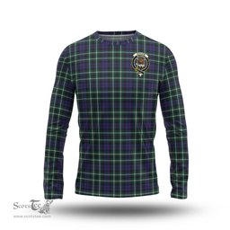 ScotsTee Shop Scottish Graham of Montrose Modern Clan Crest Tartan Long Sleeve T Shirt