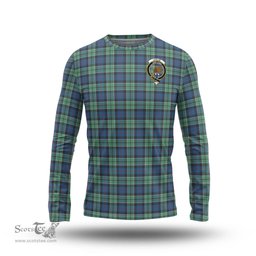 ScotsTee Shop Scottish Leslie Hunting Ancient Clan Crest Tartan Long Sleeve T Shirt