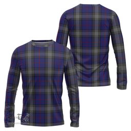 ScotsTee Shop Scottish Kinnaird Clan Tartan Long Sleeve T Shirt