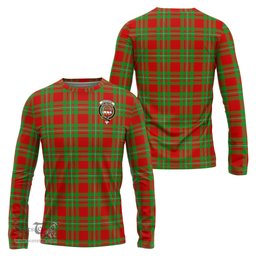 ScotsTee Shop Scottish Grierson Clan Crest Tartan Long Sleeve T Shirt