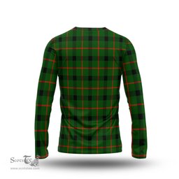 ScotsTee Shop Scottish Kincaid Modern Clan Crest Tartan Long Sleeve T Shirt