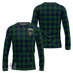 ScotsTee Shop Scottish Keith Modern Clan Crest Tartan Long Sleeve T Shirt