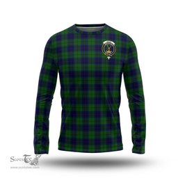 ScotsTee Shop Scottish Keith Modern Clan Crest Tartan Long Sleeve T Shirt