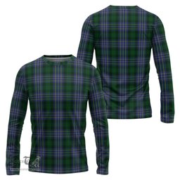 ScotsTee Shop Scottish Hughes Clan Tartan Long Sleeve T Shirt