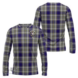 ScotsTee Shop Scottish Livingstone Dress Clan Crest Tartan Long Sleeve T Shirt