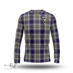 ScotsTee Shop Scottish Livingstone Dress Clan Crest Tartan Long Sleeve T Shirt