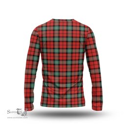 ScotsTee Shop Scottish Kerr Ancient Clan Crest Tartan Long Sleeve T Shirt