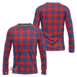 ScotsTee Shop Scottish Galloway Red Clan Tartan Long Sleeve T Shirt