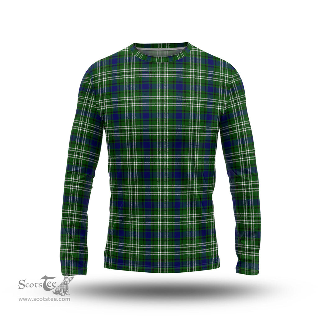ScotsTee Shop Scottish Haliburton Clan Tartan Long Sleeve T Shirt