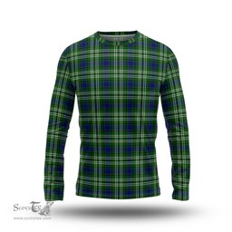 ScotsTee Shop Scottish Haliburton Clan Tartan Long Sleeve T Shirt