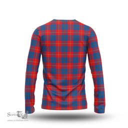 ScotsTee Shop Scottish Galloway Red Clan Crest Tartan Long Sleeve T Shirt