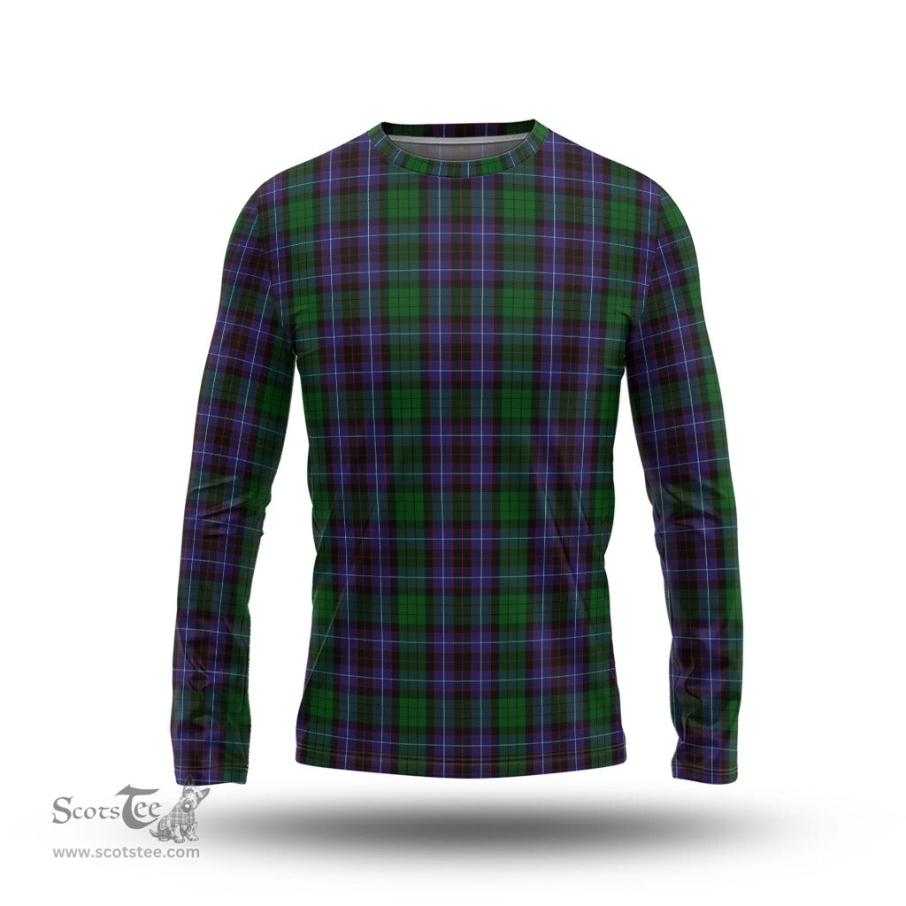 ScotsTee Shop Scottish Hunter of Peebleshire Clan Tartan Long Sleeve T Shirt