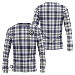 ScotsTee Shop Scottish Hannay Modern Clan Crest Tartan Long Sleeve T Shirt