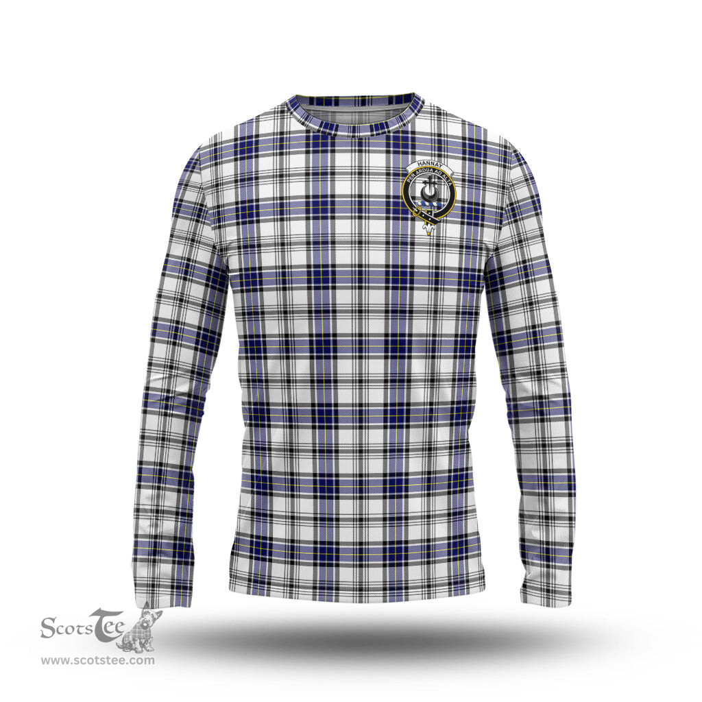 ScotsTee Shop Scottish Hannay Modern Clan Crest Tartan Long Sleeve T Shirt