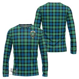 ScotsTee Shop Scottish Gunn Ancient Clan Crest Tartan Long Sleeve T Shirt