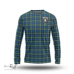ScotsTee Shop Scottish Lamont Ancient Clan Crest Tartan Long Sleeve T Shirt