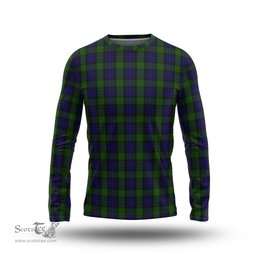 ScotsTee Shop Scottish Gunn Clan Tartan Long Sleeve T Shirt