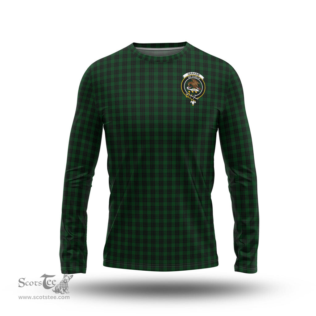ScotsTee Shop Scottish Graham Clan Crest Tartan Long Sleeve T Shirt