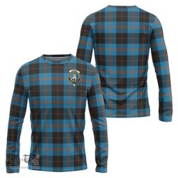 ScotsTee Shop Scottish Garden Clan Crest Tartan Long Sleeve T Shirt