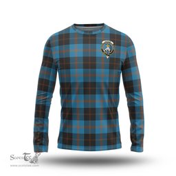 ScotsTee Shop Scottish Garden Clan Crest Tartan Long Sleeve T Shirt