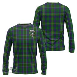 ScotsTee Shop Scottish Hunter of Hunterston Clan Crest Tartan Long Sleeve T Shirt