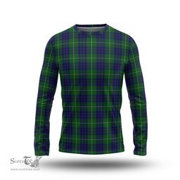ScotsTee Shop Scottish Hamilton Green Hunting Clan Tartan Long Sleeve T Shirt