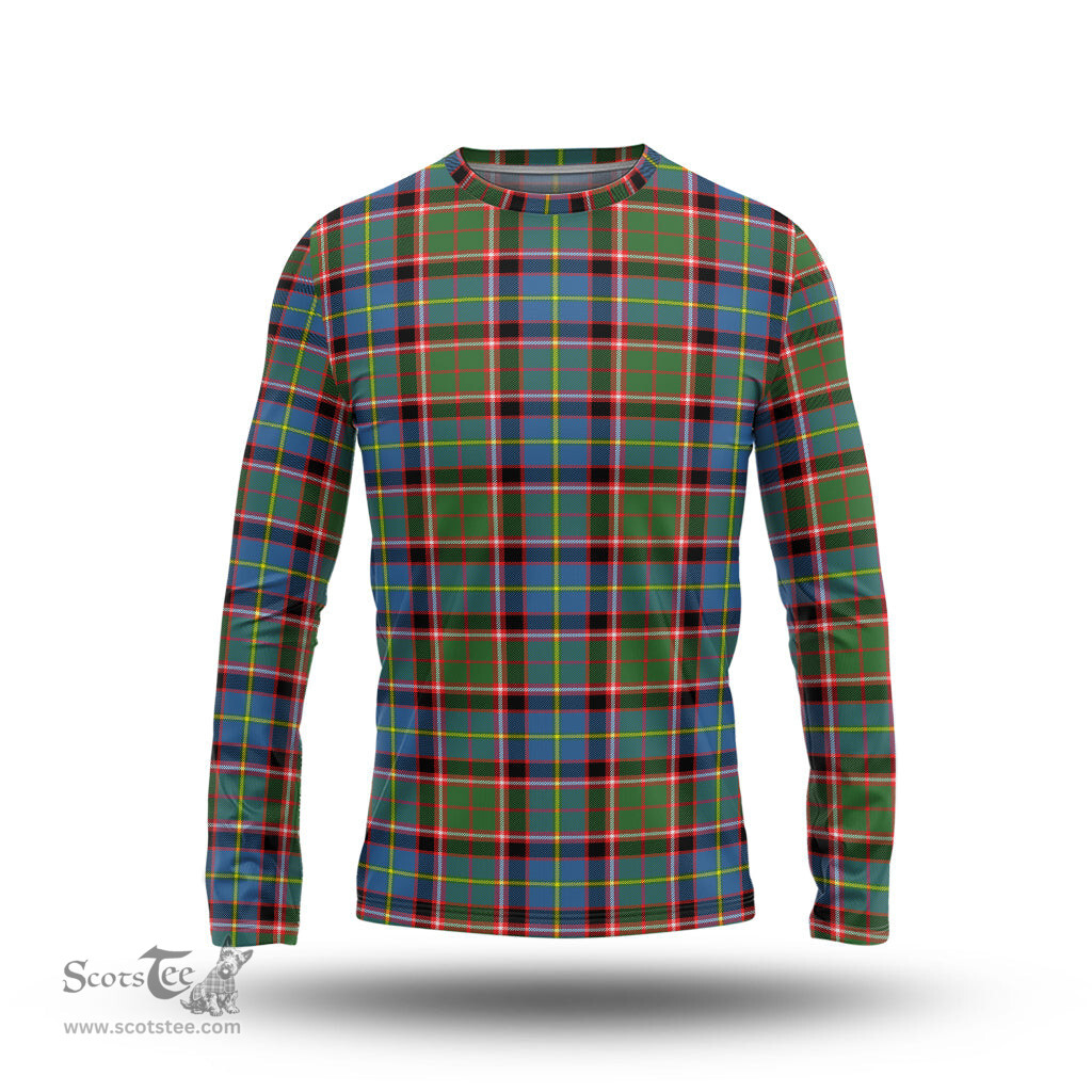 ScotsTee Shop Scottish Glass Clan Tartan Long Sleeve T Shirt