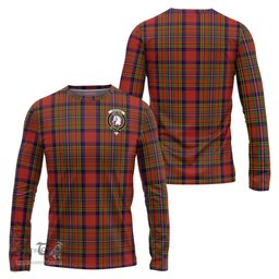 ScotsTee Shop Scottish Hepburn Clan Crest Tartan Long Sleeve T Shirt