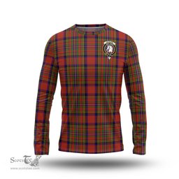 ScotsTee Shop Scottish Hepburn Clan Crest Tartan Long Sleeve T Shirt