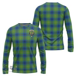 ScotsTee Shop Scottish Johnstone Ancient Clan Crest Tartan Long Sleeve T Shirt