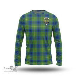 ScotsTee Shop Scottish Johnstone Ancient Clan Crest Tartan Long Sleeve T Shirt